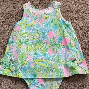 Lilly Pulitzer 6-12 mos shift dress set